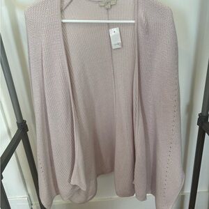LOFT Women's Light Purple Shawl Sweater
